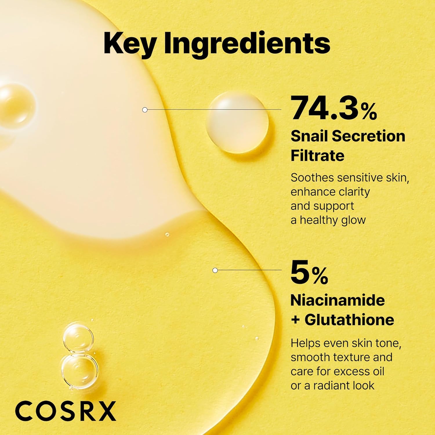 COSRX: Snail Mucin, Anti Aging Face Serum for Dull Skin