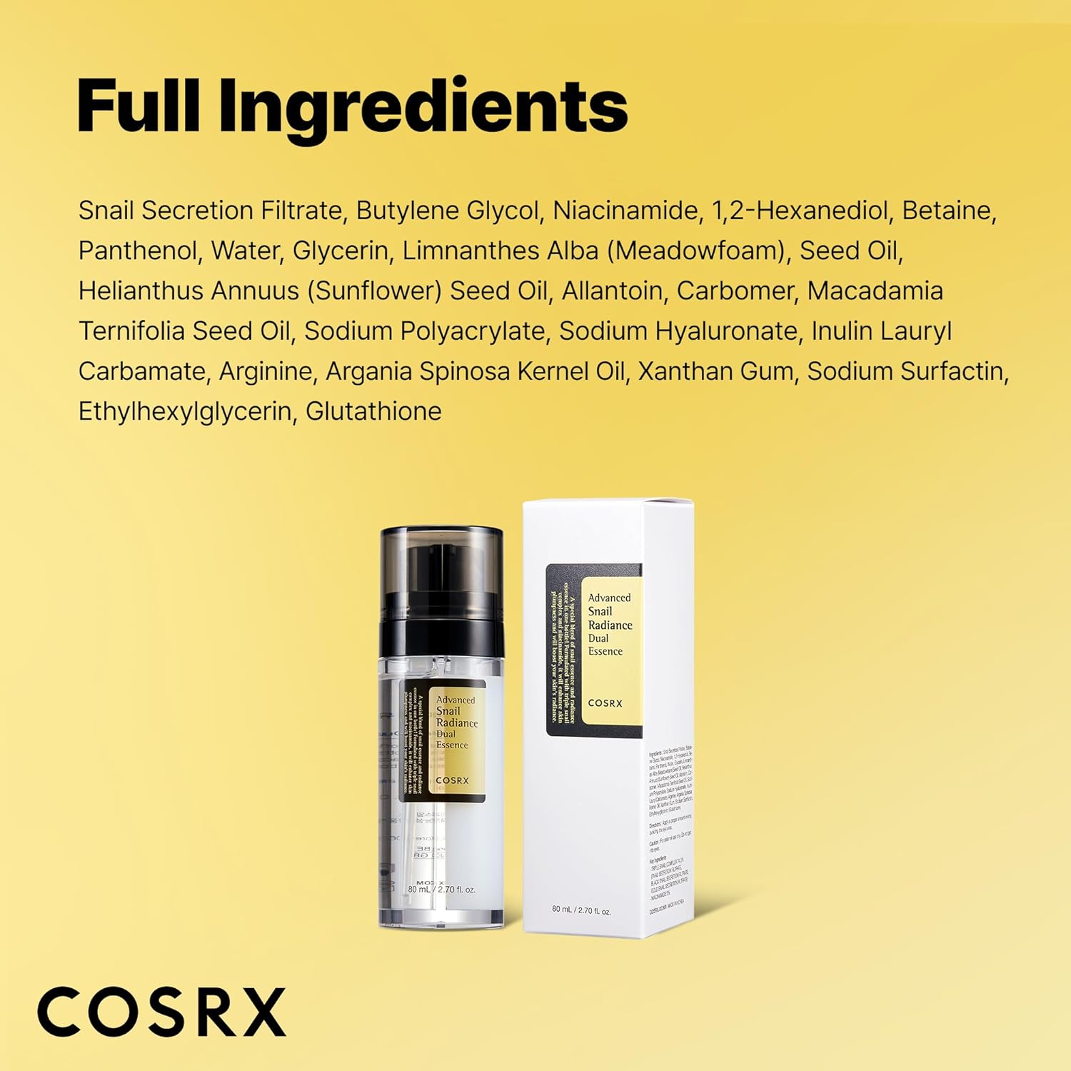 COSRX: Snail Mucin, Anti Aging Face Serum for Dull Skin