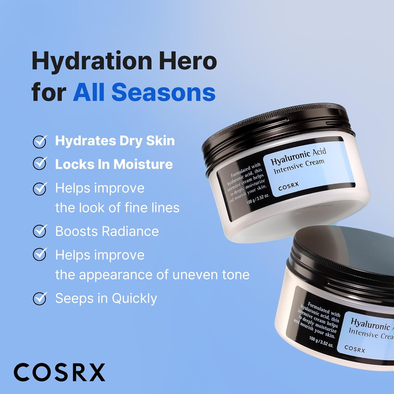 COSRX: Hyaluronic Acid Moisturizing Cream