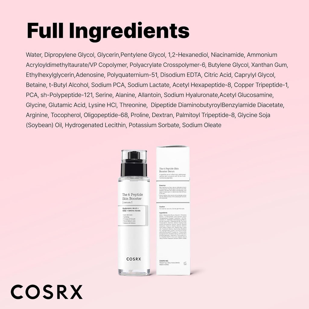 COSRX: 6X Peptide Collagen Booster Toner Serum
